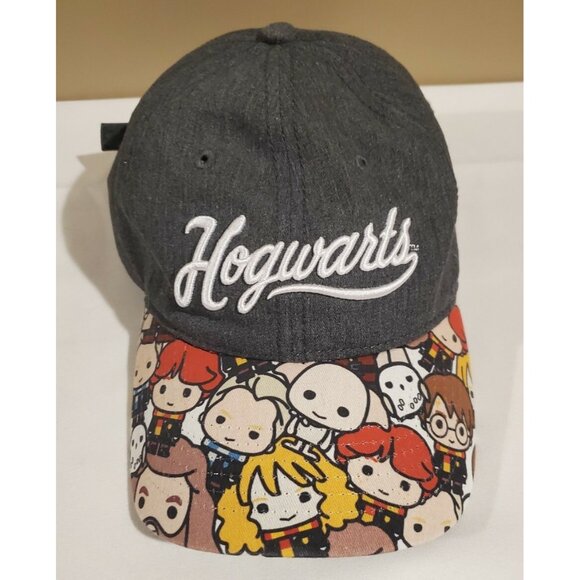 Harry Potter Hogwarts Adjustable Ball Cap  Characters On Bill - Picture 1 of 7